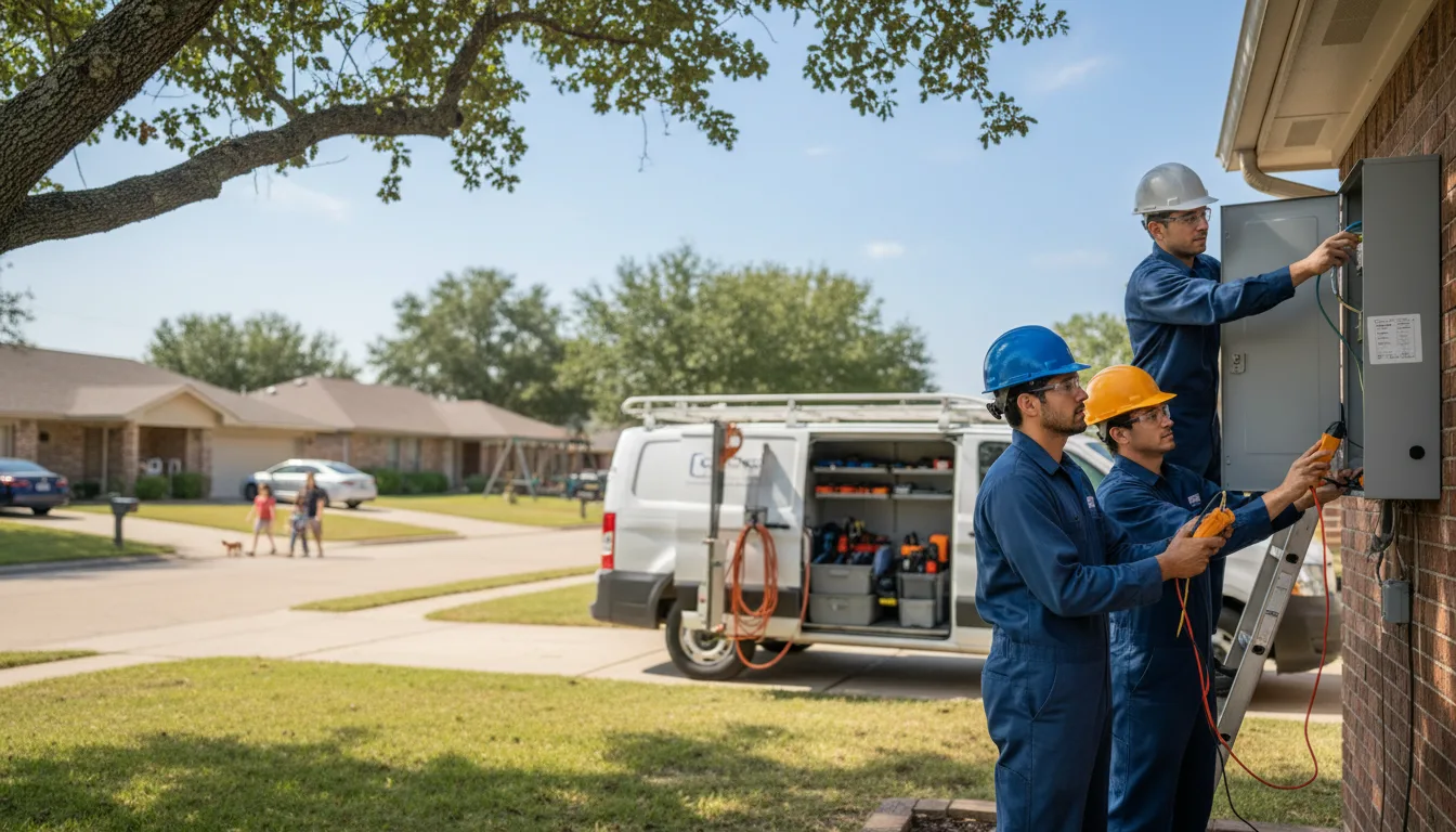 Certified electrician providing emergency electrical services in Birchleaf, VA
